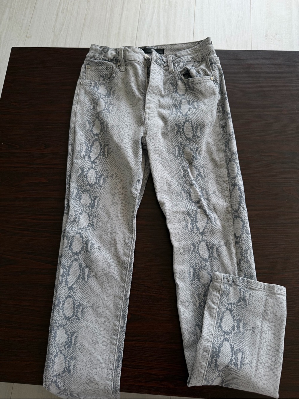 Joe's Jeans "The Luna" High Rise Cigarette Ankle Jeans Snake print